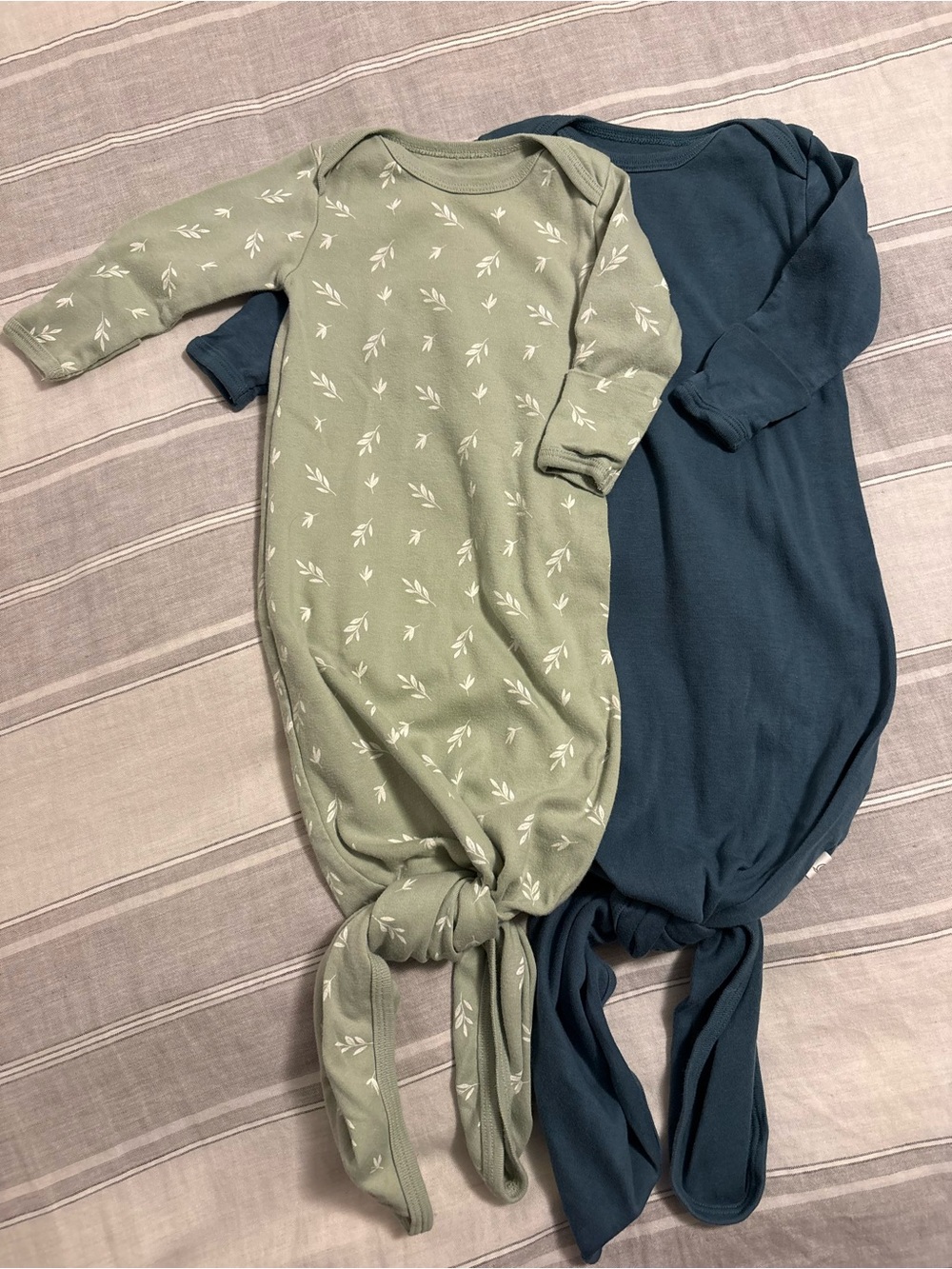 Tiny Kind Organic Cotton Knotted Gown Bundle 0-3M